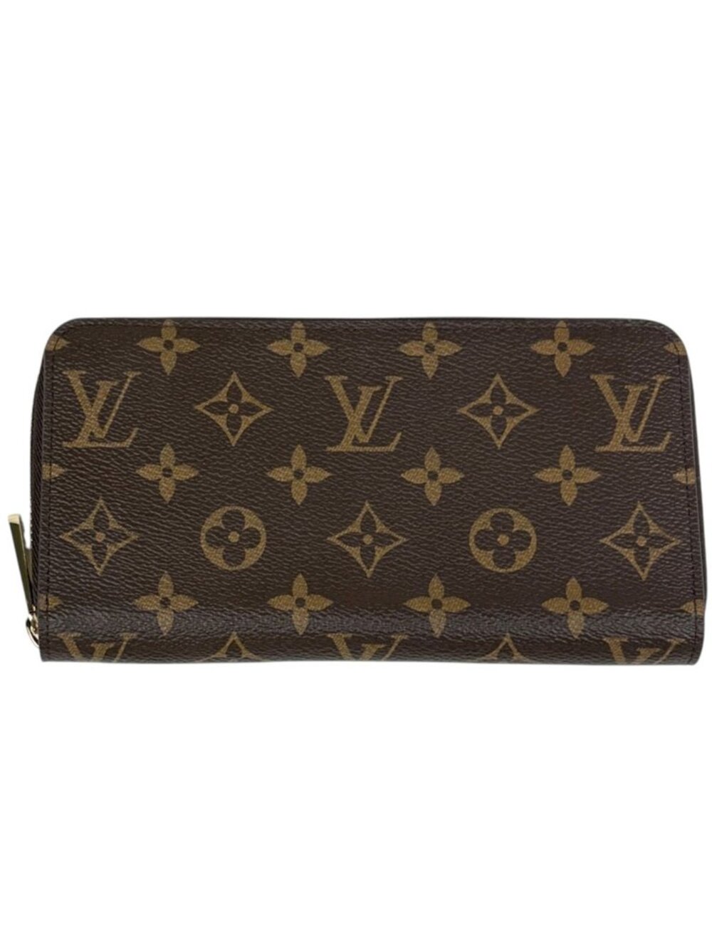 Louis Vuitton Zippy Wallet Round Zip Monogram Brown